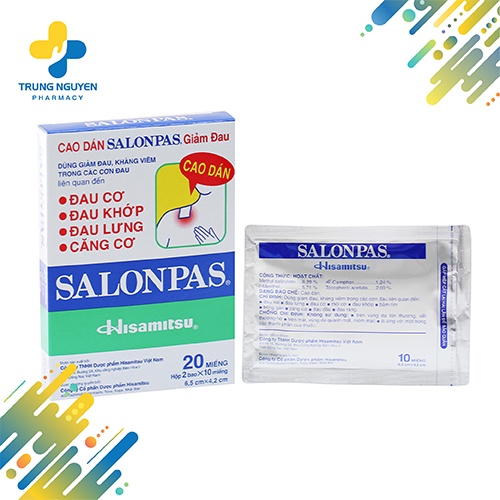 Miếng dán hỗ trợ giảm đau Salonpas