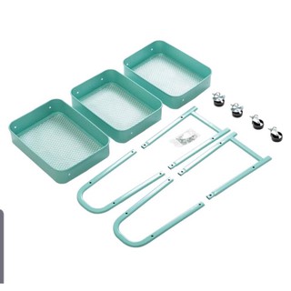 (INBOX FREE SHIP) KỆ SẮT 3 TẦNG CÓ BÁNH XE