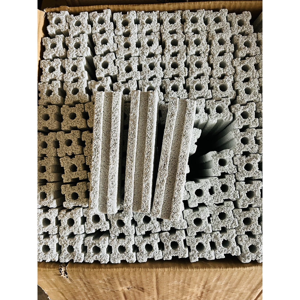 Sứ thanh xám-thanh mè 2 rảnh lọc hồ cá- bể cá hồ thủy sinh