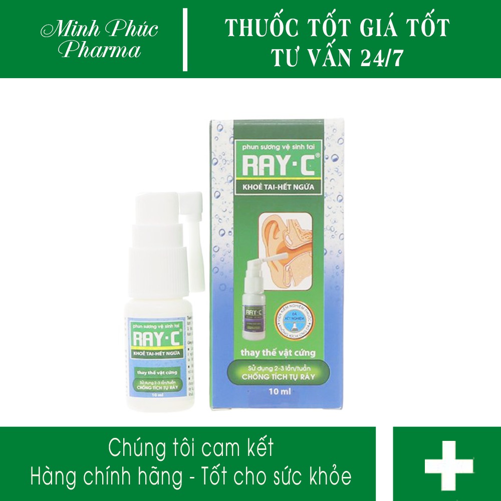 Xịt Tan Ráy Tai Ray C Giúp Sạch Tai, An Toàn Hiệu Quả