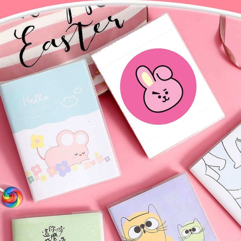 Sổ tay A6 in hình Bangtanboy CHIBI Tata Mang Chimmy RJ Koya Cooky Shooky Van idol kpop xinh xắn tiện lợi