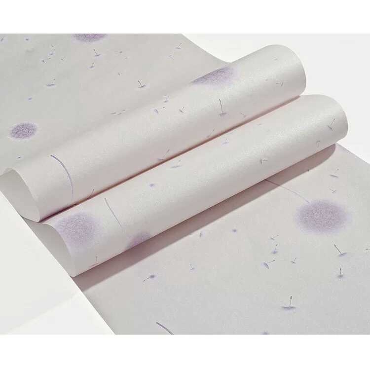 1 mét decal giấy dán tường vân nổi hoa bồ công anh khổ 53cm keo sẵn