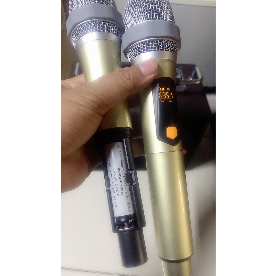 Loa karaoke xách tay BOSS  Q7  q10 , tích hợp 3 loa, RMS 60W 2 miRO