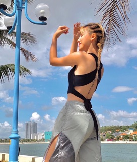 ÁO CROP CHÉO LƯNG (KÈM CLIP)