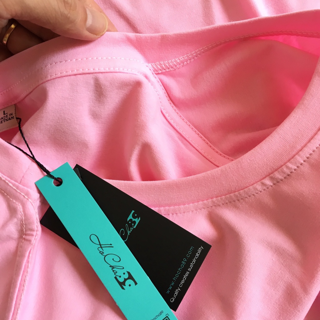 Áo thun Smile - W2T829 - HoCha89 Vải Cotton 4C may dây cổ hàng CAO CẤP