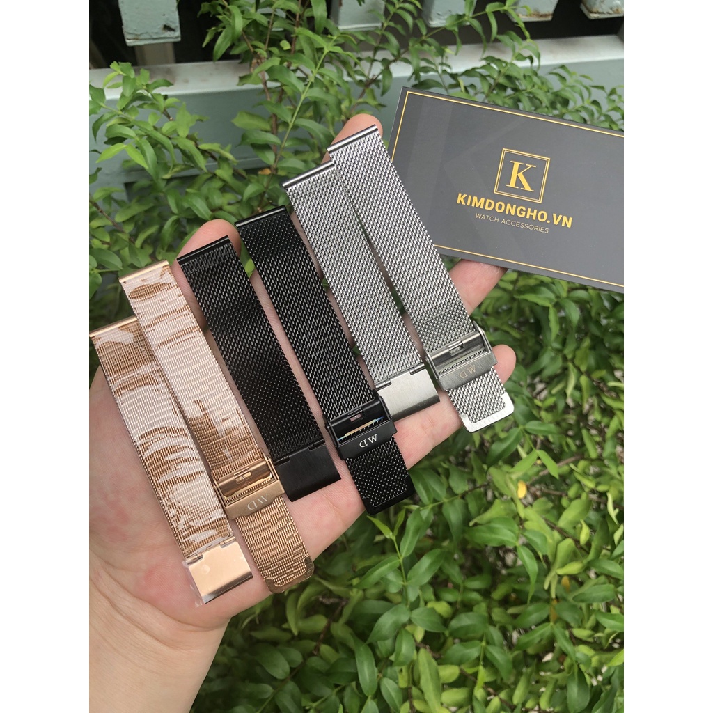 ( TẶNG kÈM DỤNG CỤ THAY DÂY) Dây Đồng Hồ Lưới Thép Không Gỉ Dw Size 32mm, 36mm, 40mm