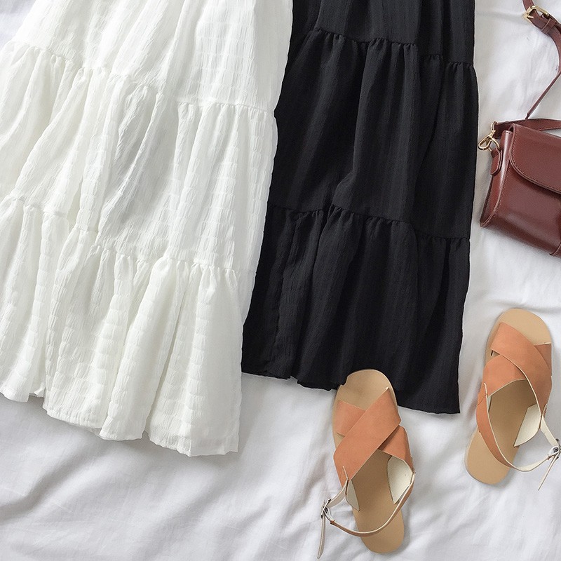 CV5_Chân váy voan dài ulzzang hàn quốc | BigBuy360 - bigbuy360.vn