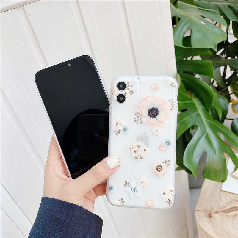 Flower Case Oppo A33 2020 A54 A53 2020 Reno4 A92 A52 A72 A5 A9 2020 A12 A5S A7 A3S A12E A31 A1K A37 F9 F9pro Soft TPU Phone Cover | BigBuy360 - bigbuy360.vn