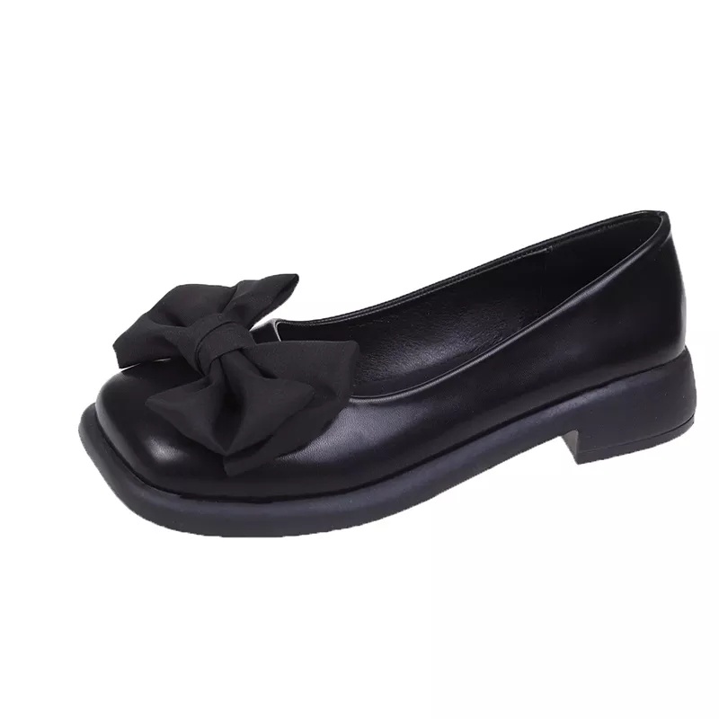 Giày marry đế đốc mũi vuông nơ xinh đế 3cm siêu xinh sang chảnh