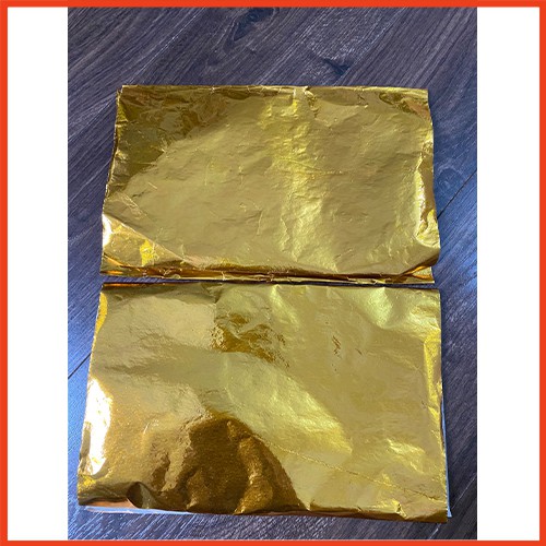 Giấy Trang Kim Kích Thước 42*26cm dùng để gói cốt thất bảo, tượng, bát nhang...