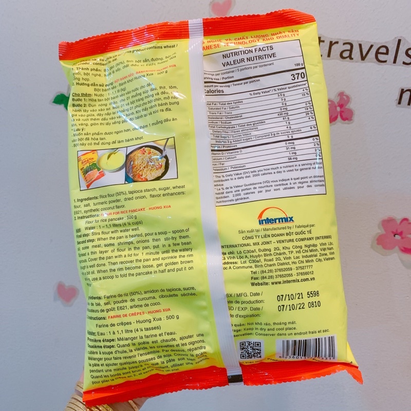 Bột Bánh Xèo Mikko Hương Xưa Bịch 500g