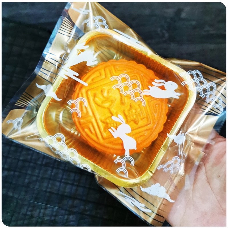 Túi bánh trung thu 150g hàn miệng túi 4 mẫu thỏ