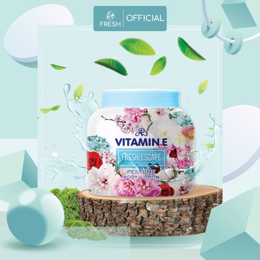 Kem Dưỡng Ẩm Làm Mịn Da Vitamin E Hương Nước Hoa Thái Lan Perfume Body Lotion - FRESH OFFICIAL