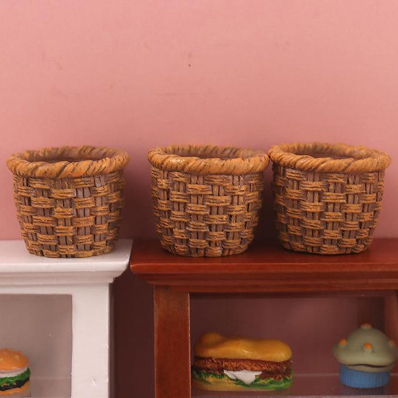 Giỏ đựng đồ chơi cho nhà búp bê tỉ lệ 1: 1