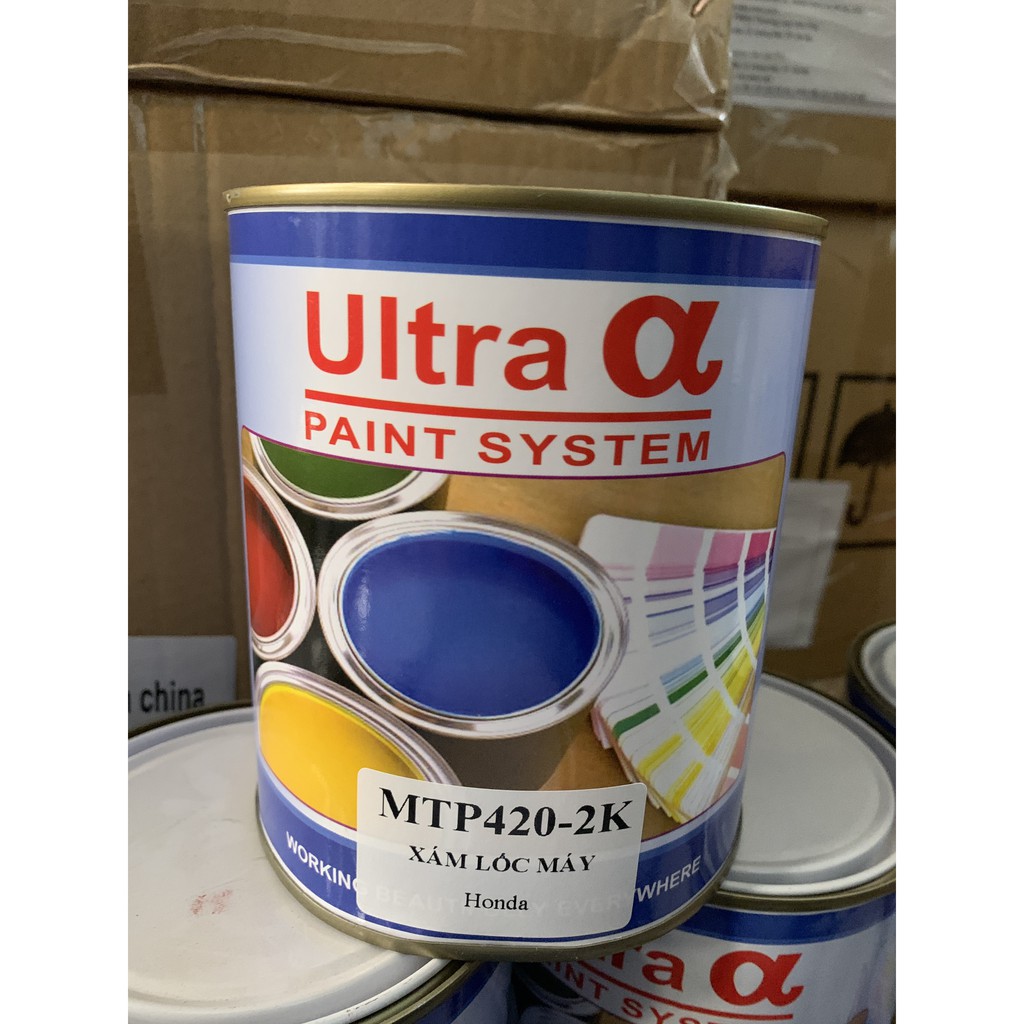 Sơn màu Ultra MTP420-2K Xám lốc máy Honda