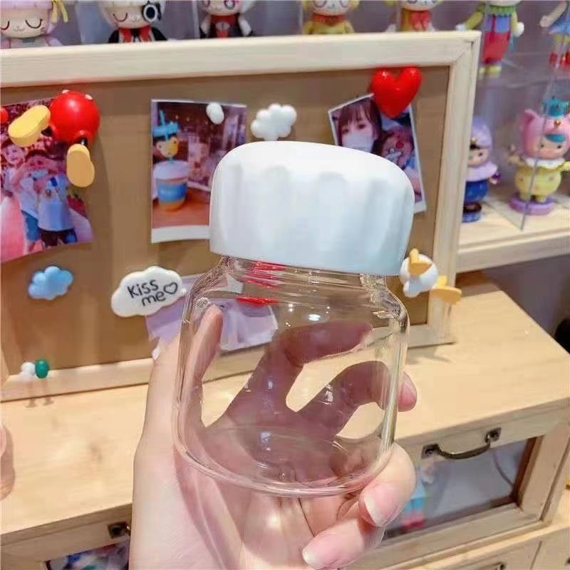 Ly Thủy Tinh Uống Nước Mini Thiết Kế Dễ Thương Tiện Dụng Mang Đi Du Lịch