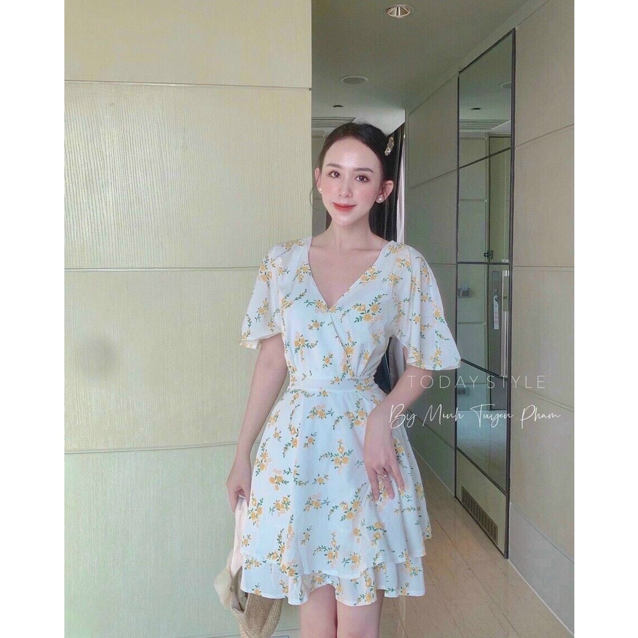 ♥Jum hoa đắp chéo bo eo 💕 xinh ơi là xinh luôn