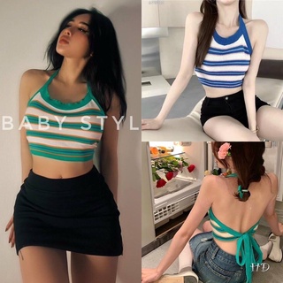 Áo croptop yếm hở lưng