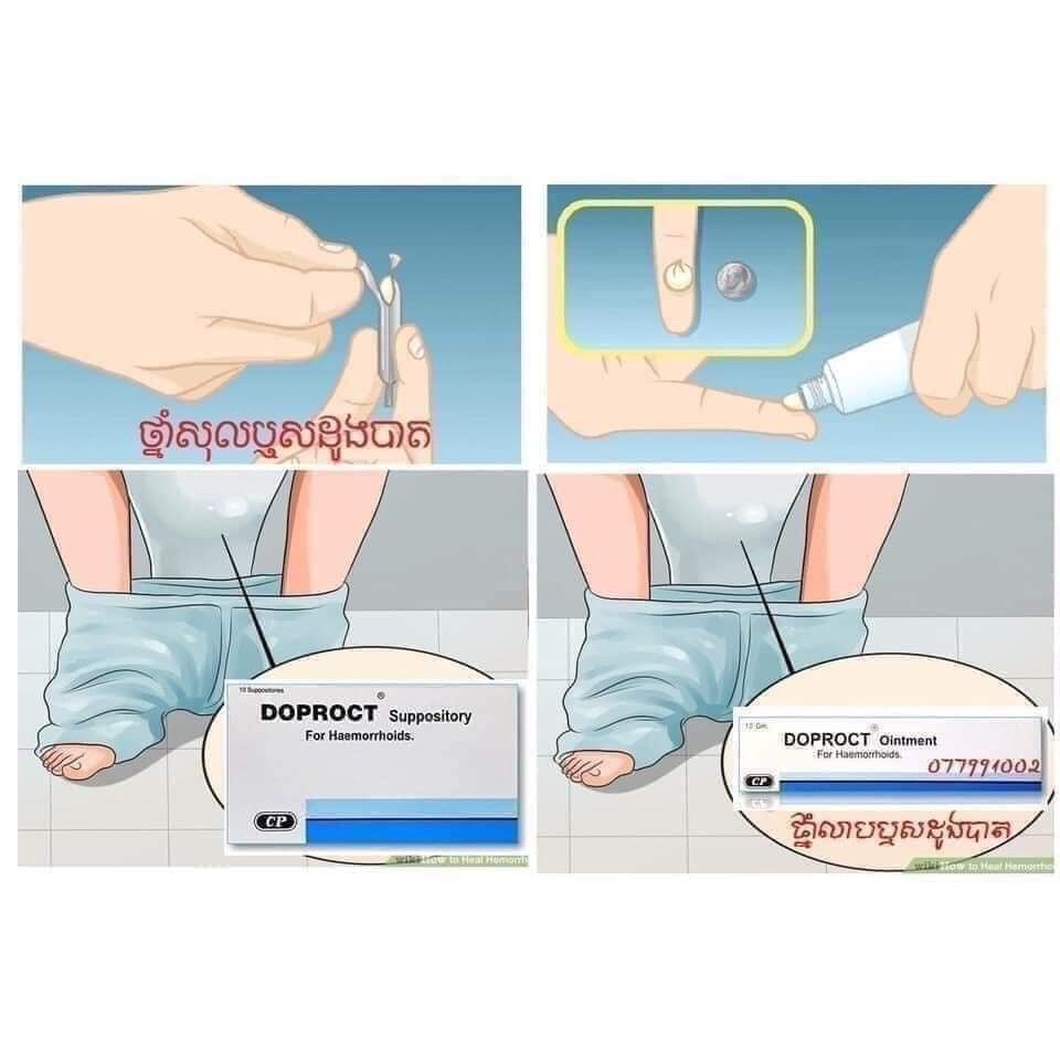 Kem bôi trĩ DOPROCT Thái Lan Hàng Loại 1