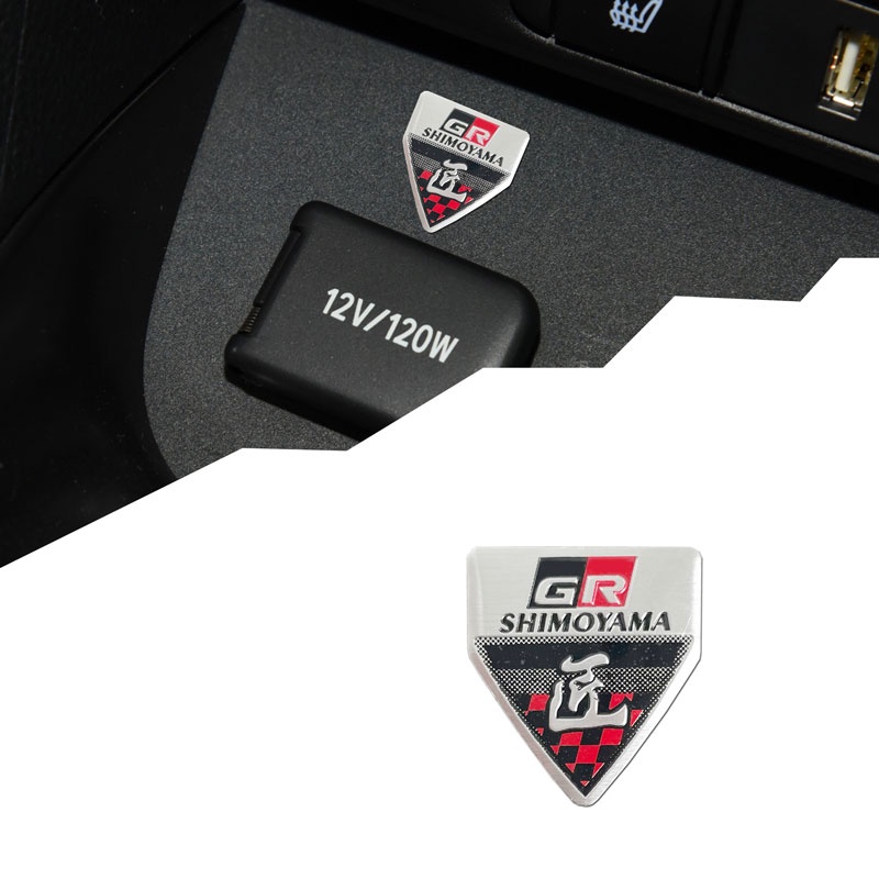 Miếng Dán Logo 3D Bằng Nhôm In Chữ GR Sport / GR Gazoo Racing Trang Trí Cốp Sau Xe Hơi Toyota Corolla Yris RZ RC RS Prius Lexus