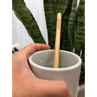 1 ống hút tre Cỏ cây hoa lá làm từ tre