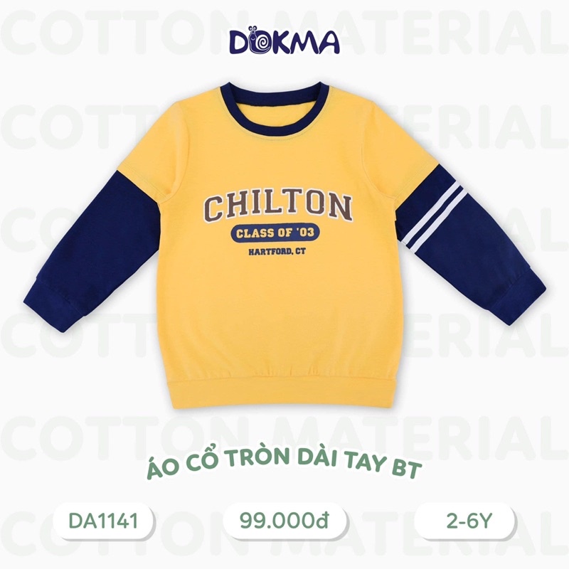 Áo dài tay bé trai 2-6y