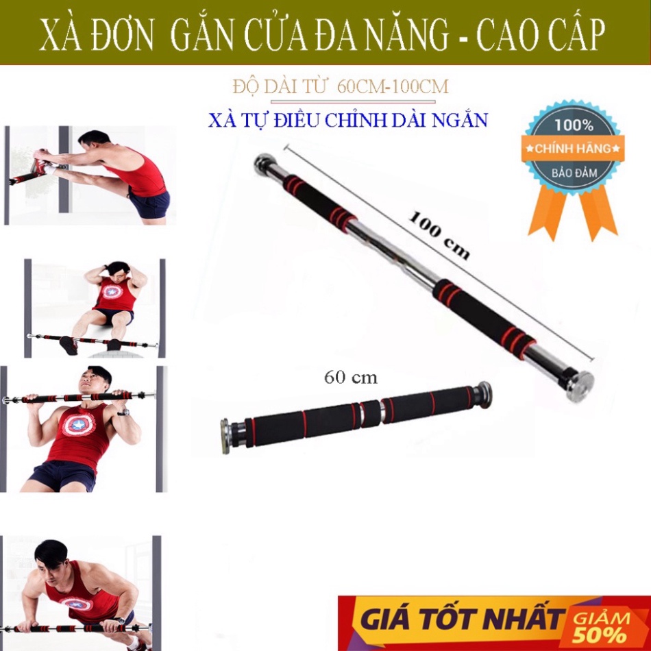 Xà Đơn Gắn Cửa Treo Tường Đa Năng,Xà Đơn Treo Tường, ChấtI nox 304 Không Rỉ Mút Đẹp Hít Chắc Chắn  ,GI