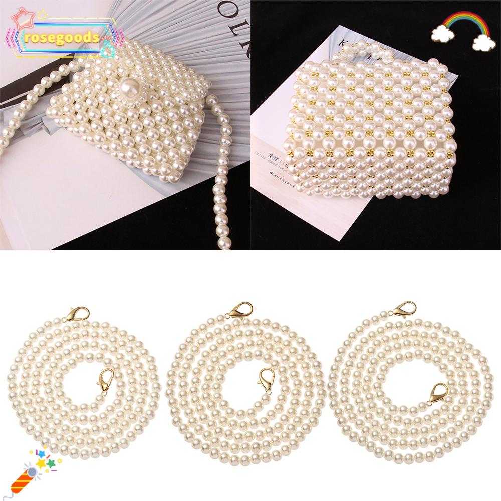 Dây đeo túi xách đính hạt ngọc trai 14 kích cỡ thời trang DIY