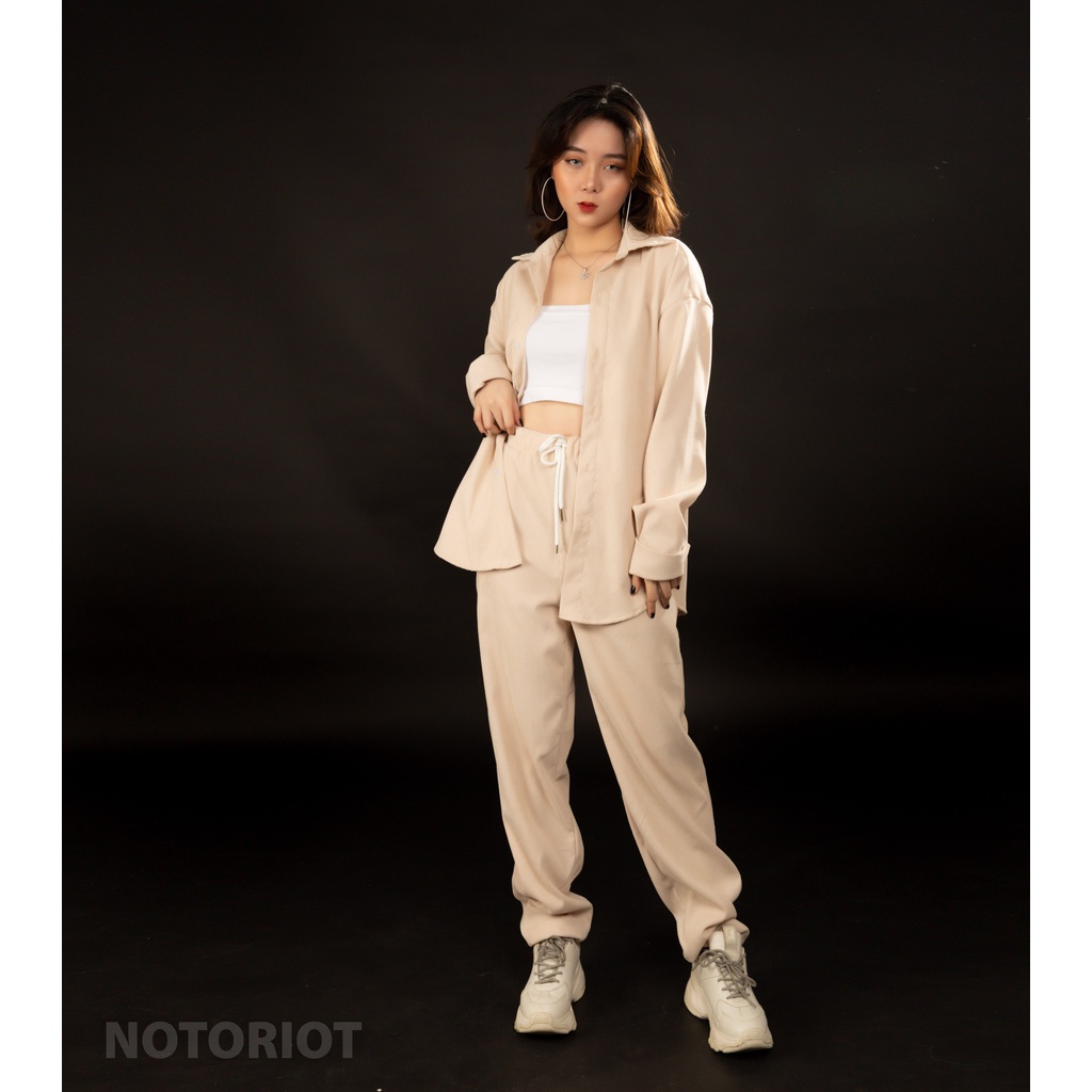 Set Quần Aó Flannel Nam Nữ Notoriot [HÌNH ẢNH THẬT]