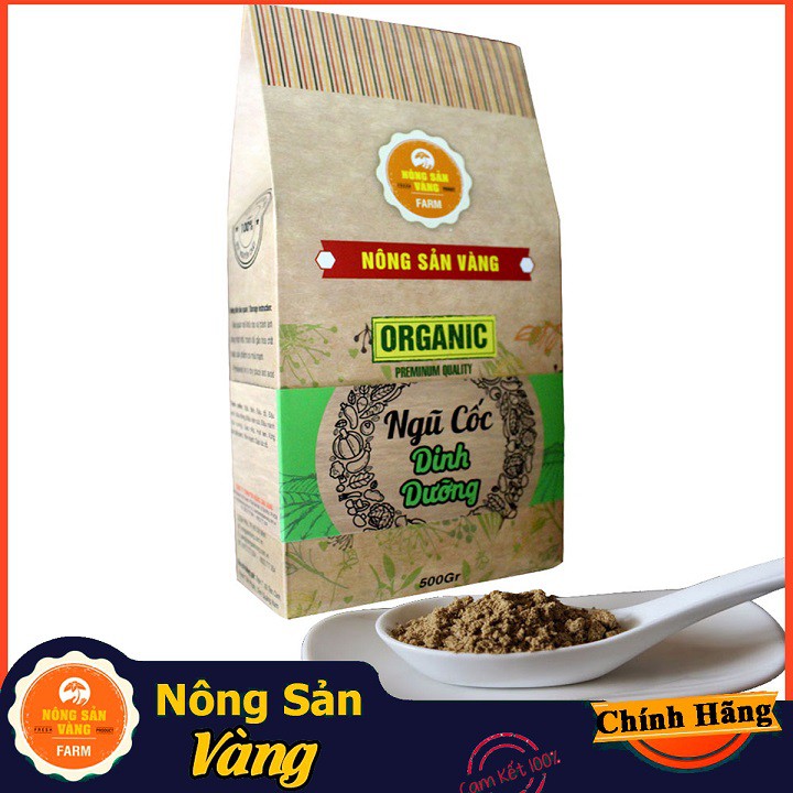 Bột Ngũ Cốc Dinh Dưỡng Không Đường 500g - Nông Sản Vàng