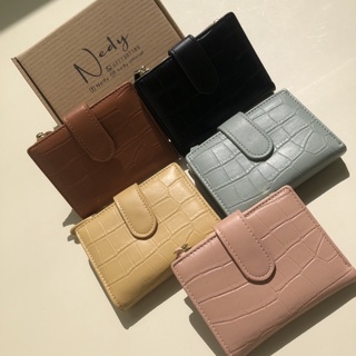 Ví nữ mini cầm tay - bóp tiền nữ gập 2 dễ thương xinh xắn da pu - nedy