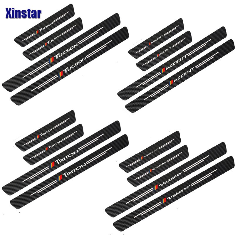 Set 4 Miếng Dán Cửa Xe Ô Tô Hyundai I10 Kna Getz Accent Elantra Sonata Tucson