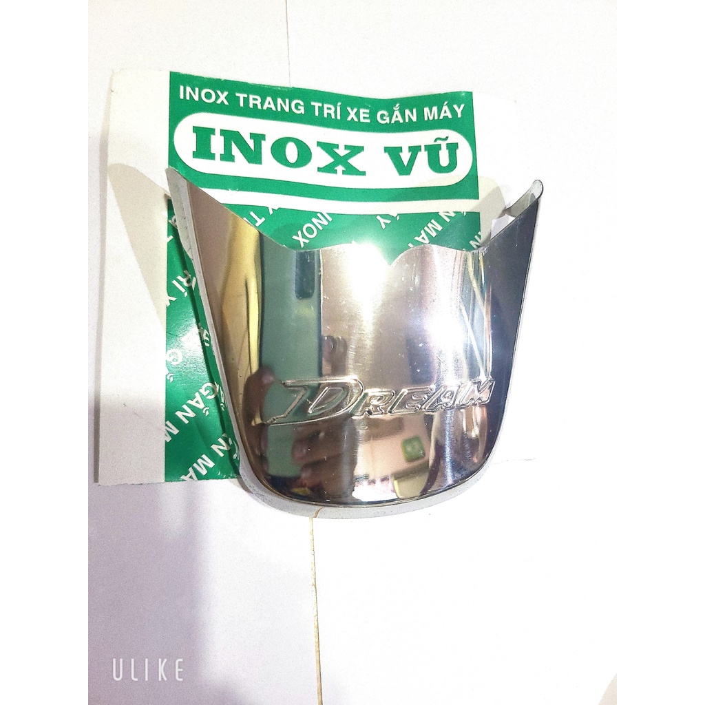 Combo Ốp dè INOX xe DREAM 2013 đến 2015+ 1 tem logo Titan Honda giá 1 bộ tại xưởng INOX Vũ