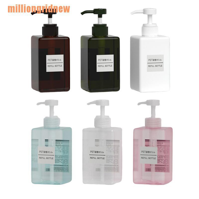 Chai Nhựa Rỗng Trong Suốt Đựng Dầu Gội Sữa Tắm Tiện Dụng