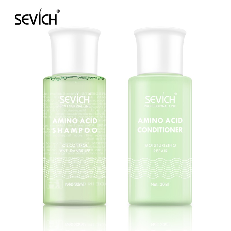 Combo Gội 30ml, Xả 30ml Dầu gội Sevich Chuyên nghiệp chuẩn Salon cho tóc chắc sạch, khỏe, mềm mượt,Dễ dàng mang theo
