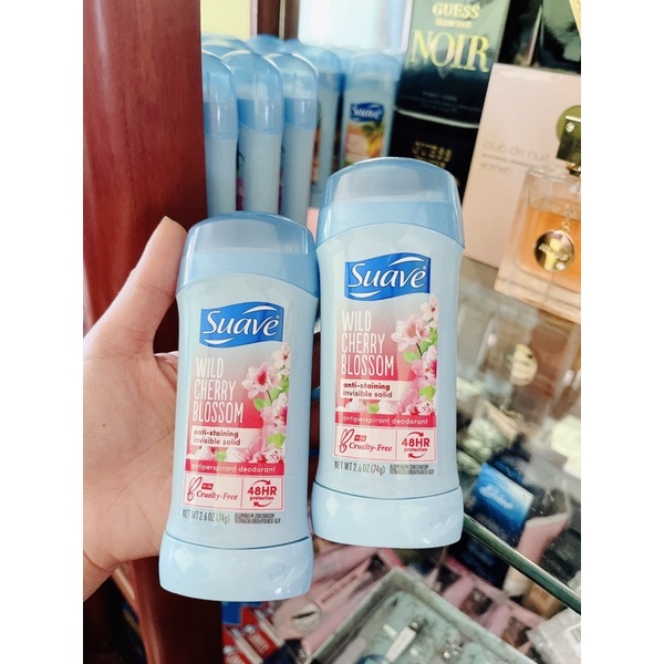 Lăn Nách dạng sáp,Lăn khử mùi nữ Suave tuýp lớn 74gr, Hàng Mỹ có bill USA