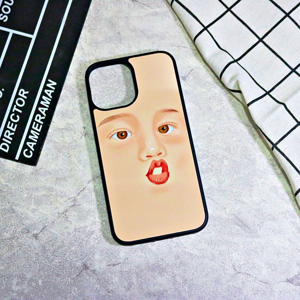 Ốp lưng iphone viền dẻo silicon TPU chống sốc biểu cảm khuôn mặt Kino Shop