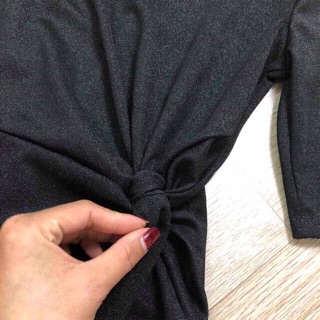 Váy soắn eo nhũ