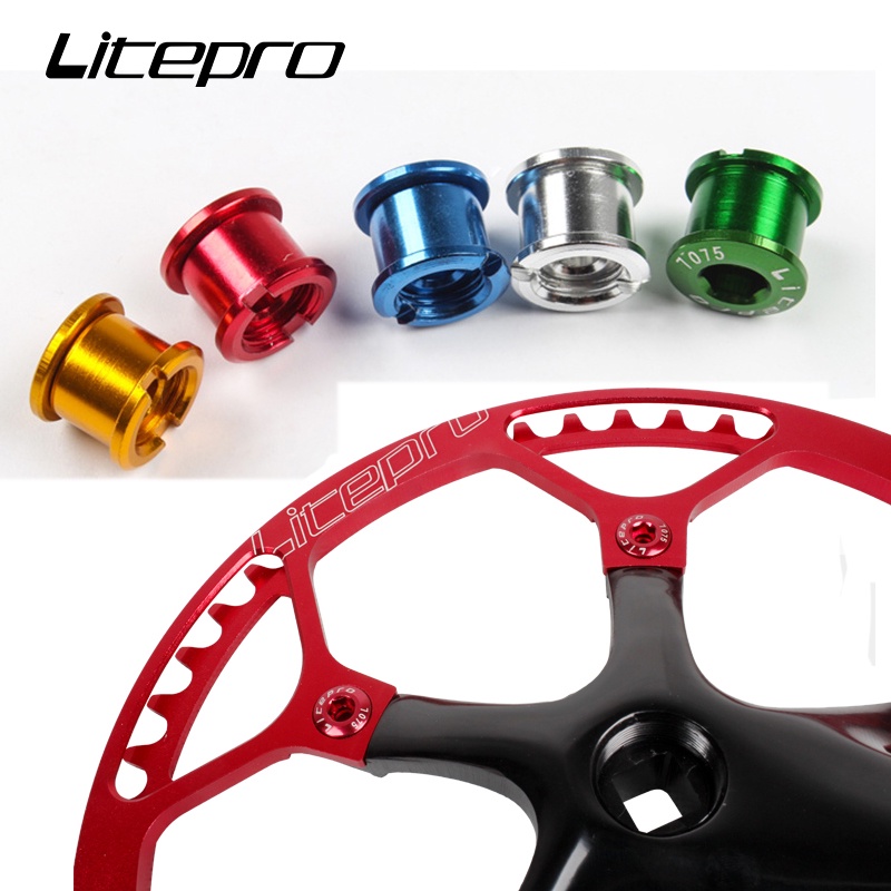 Bộ 5 Ốc Vít Bằng Thép Nhiều Màu Sắc Cho Xe Đạp Leo Núi Litepro