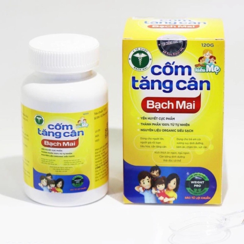 Cốm tăng cân Bạch Mai, kích thích bé ăn ngon , hấp thụ tăng cân tốt