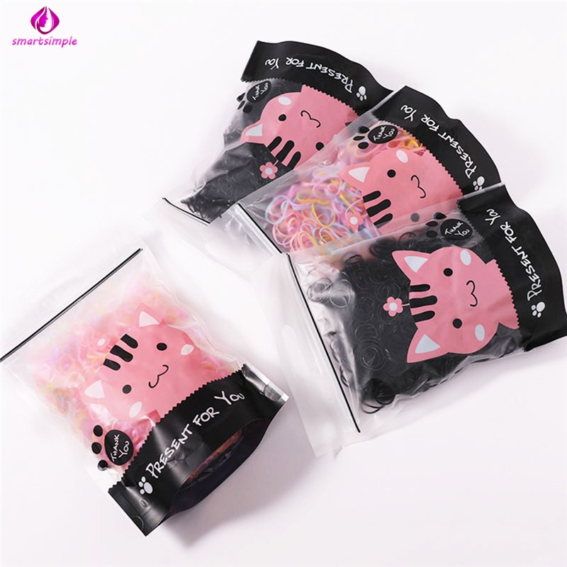 Set 500/800/1000/2500 Dây Thun Buộc Tóc Nhiều Màu