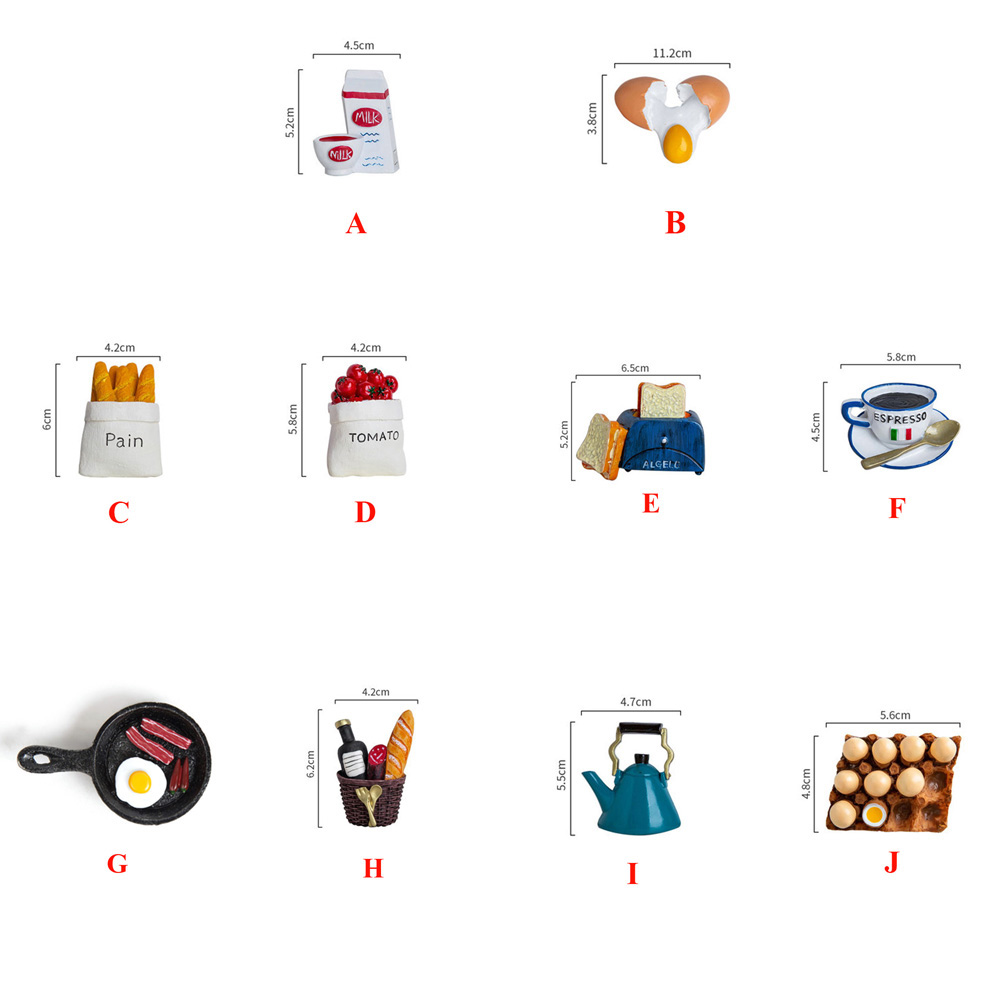 Nam Châm Gắn Tủ Lạnh Trang Trí Hình Bánh Ngộ Nghĩnh Đa Dạng