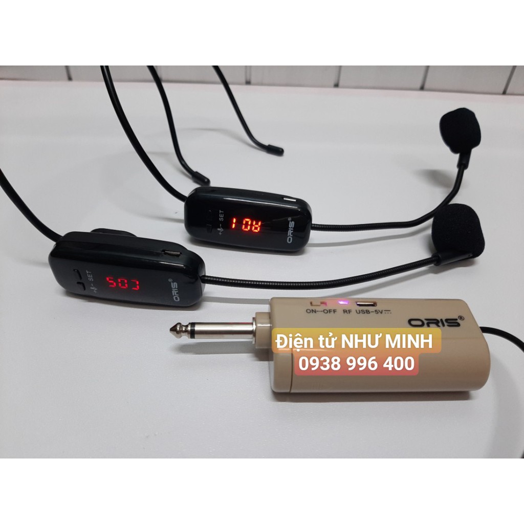 Micro đeo tai không dây 2 người UHF ORIS 998