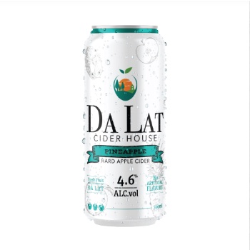 Da Lat Cider House Pineapple  4,6% – Lon 330ml – Thùng 12 lon