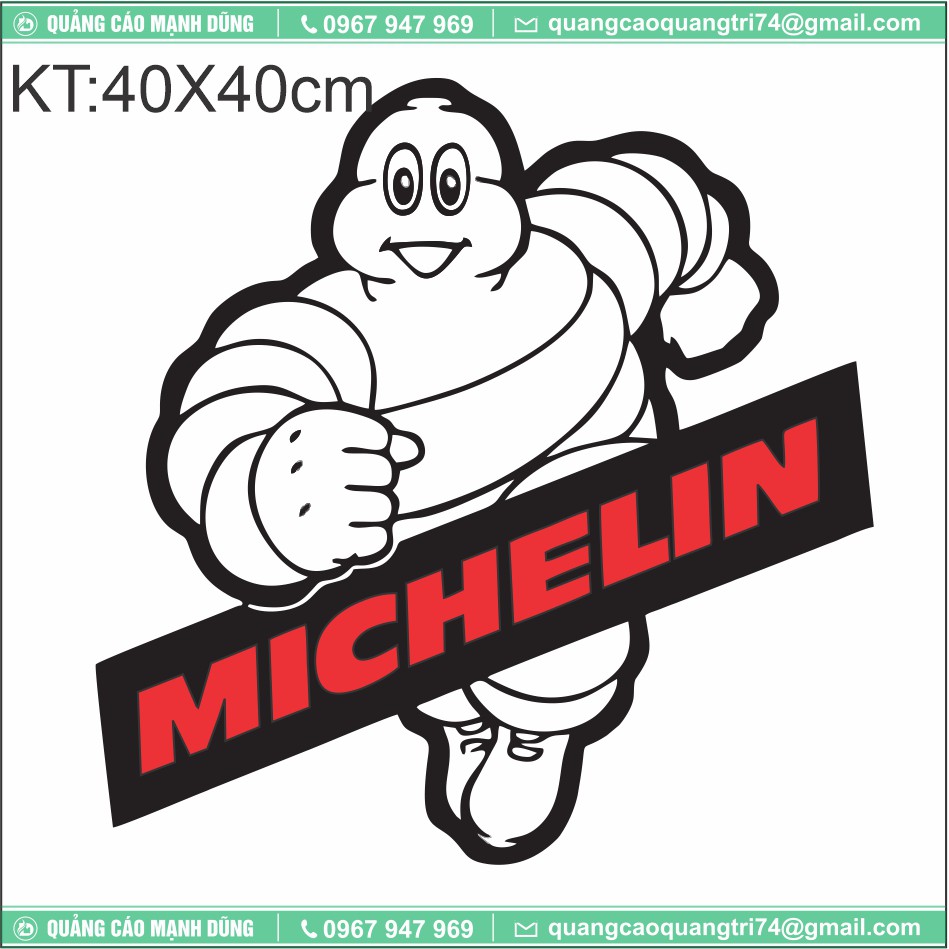 Tem Dán Xe Tải🐷𝑭𝑹𝑬𝑬𝑺𝑯𝑰𝑷🐷MICHELIN🐷đủ các màu