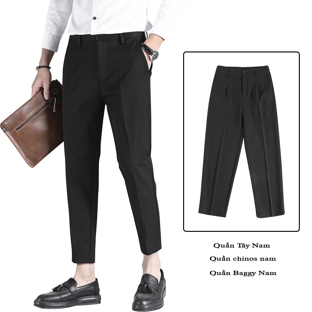 Quần Tây Âu Chinos Nam Dáng Baggy Ống Suông Công Sở Hàn Quốc ZENKODLMEN JOGGER NAM 9000063C11