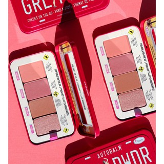 (trầy vỏ + vỡ phấn) Bảng phấn má, highlight The Balm Autobalm Cheek Pallette