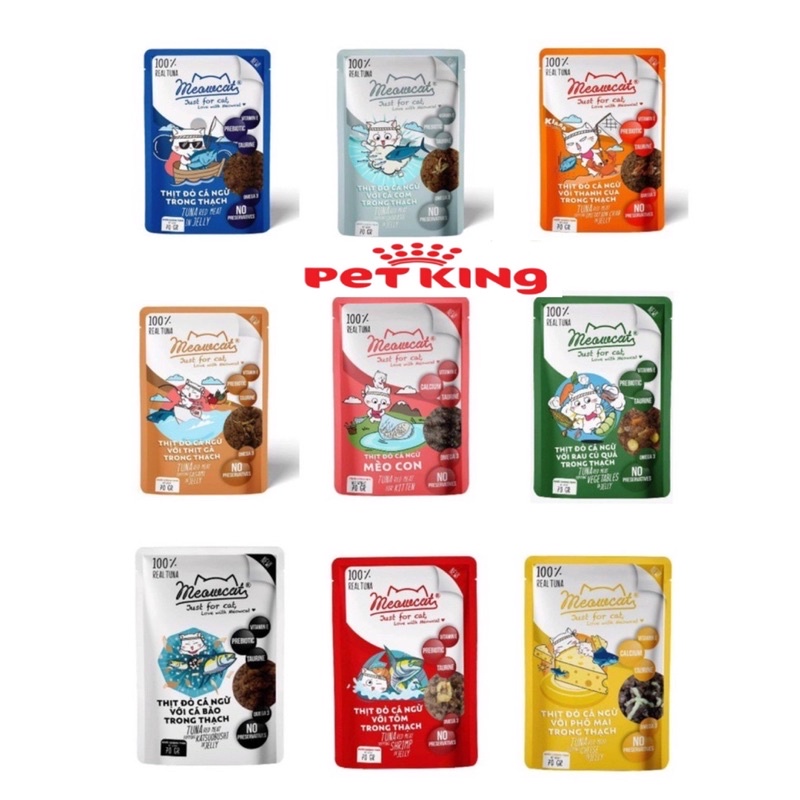 Pate Meowcat 70gr cho Mèo Yêu 9 vị Thơm Ngon