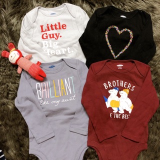 Set 4c body chip dài tay Old Navy (inb chọn size màu)