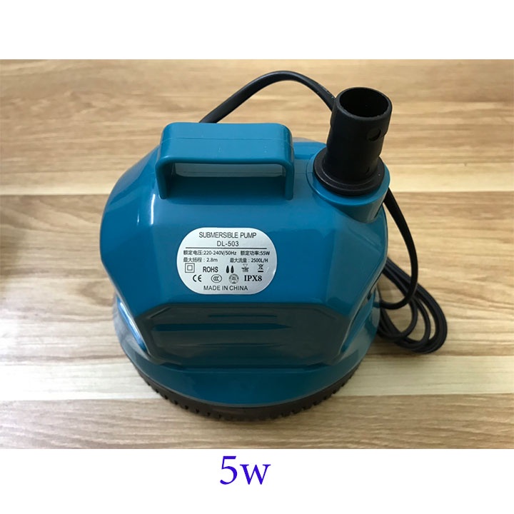 Máy bơm chìm hút đáy bể cá DL hút cặn đáy bơm hồ koi quạt điều hòa 220V công suất cao 90w,125w